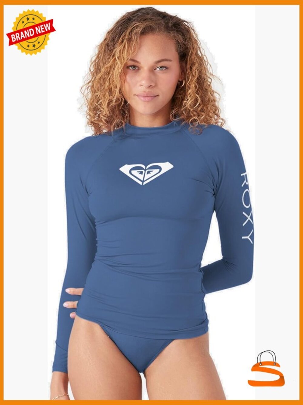 Women's Long Sleeve Compression Fit Rashguard UPF 50+ Quick Dry Swim